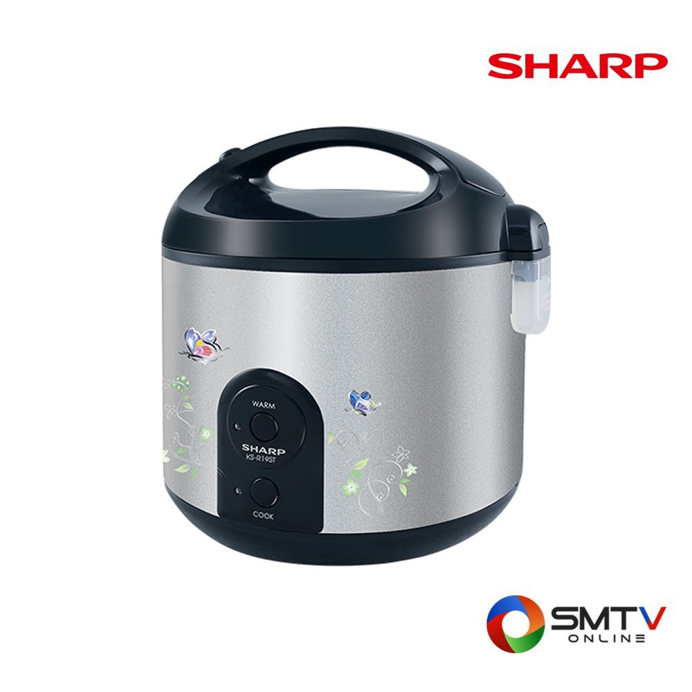 SHARP หม้อหุงข้าวอุ่นทิพย์ 1.8 ลิตร รุ่น KS R19ST ลาย IB