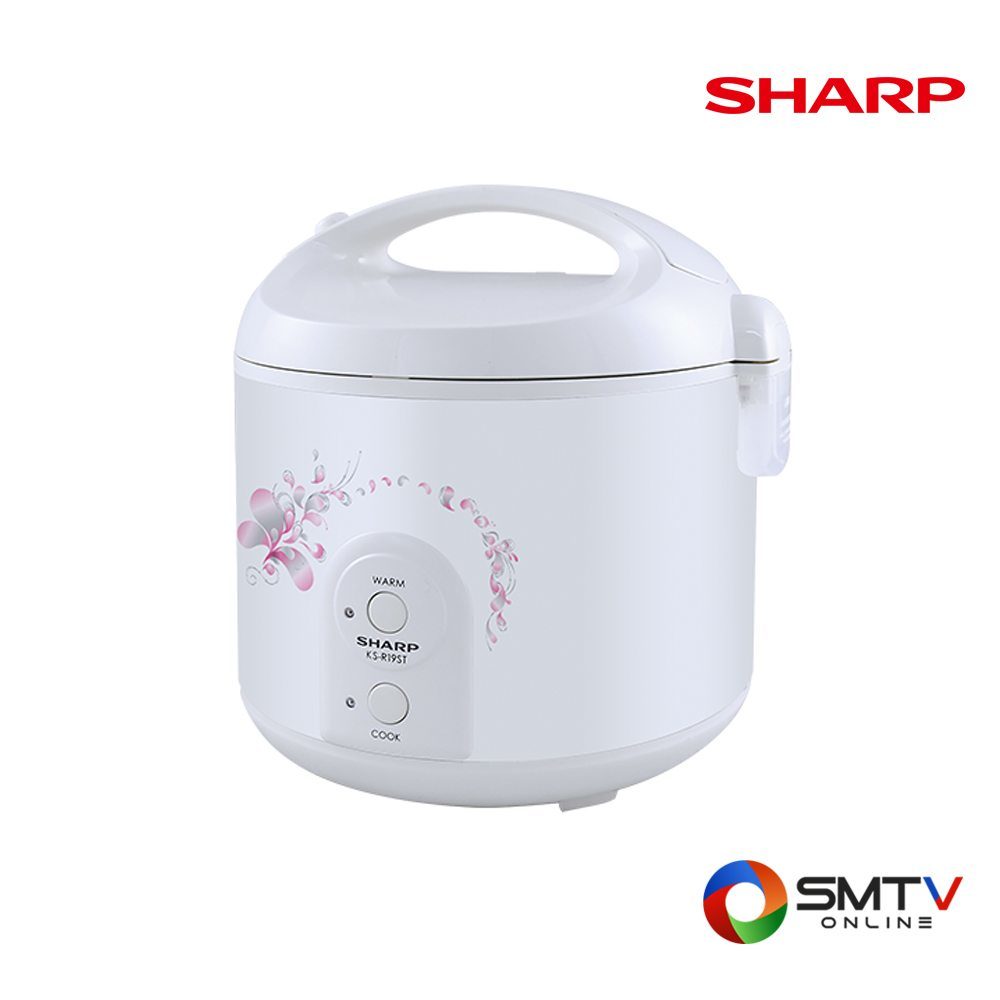 SHARP หม้อหุงข้าวอุ่นทิพย์ 1.8 ลิตร รุ่น KS R19ST ลาย IP