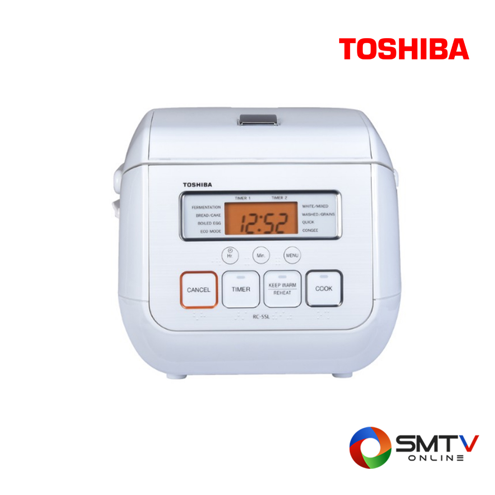 TOSHIBA หม้อหุงข้าวดิจิตอล 0.5 ลิตร รุ่น RC-5SL(W)A | SMTV ONLINE