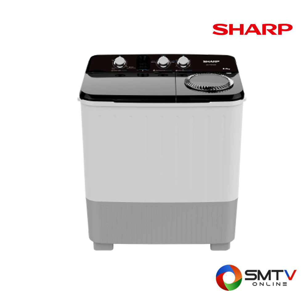 SHARP เครื่องซักผ้า 2 ถัง 9 กก. / 5.6 กก. รุ่น ES-TW90W